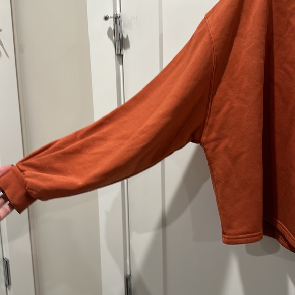 Universal Thread Rust Orange Crop Sweatshirt XL - Picture 2 of 3